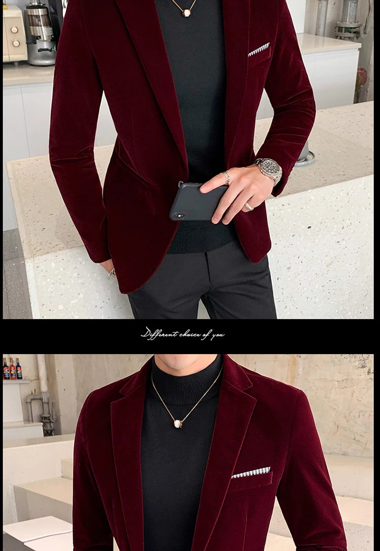 “Gemstone” Men’s Formal Designer Slim Fit Blazer