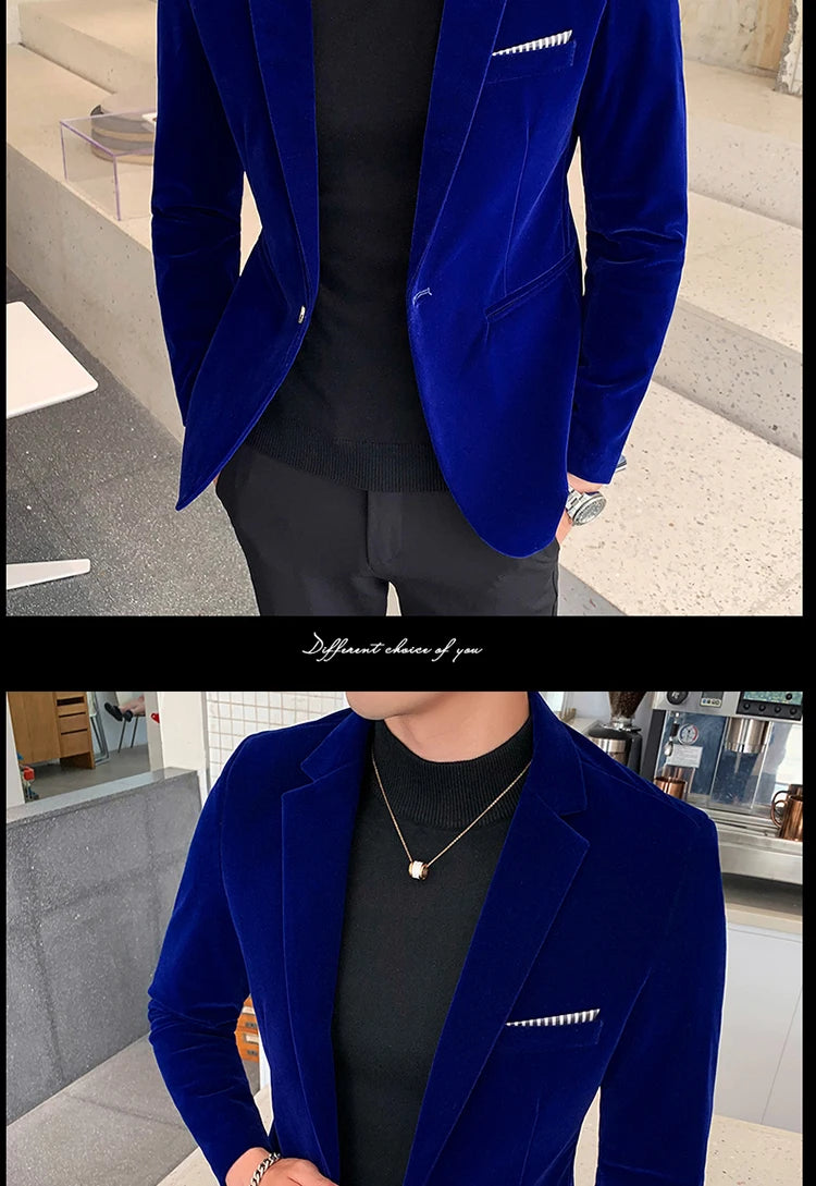 “Gemstone” Men’s Formal Designer Slim Fit Blazer