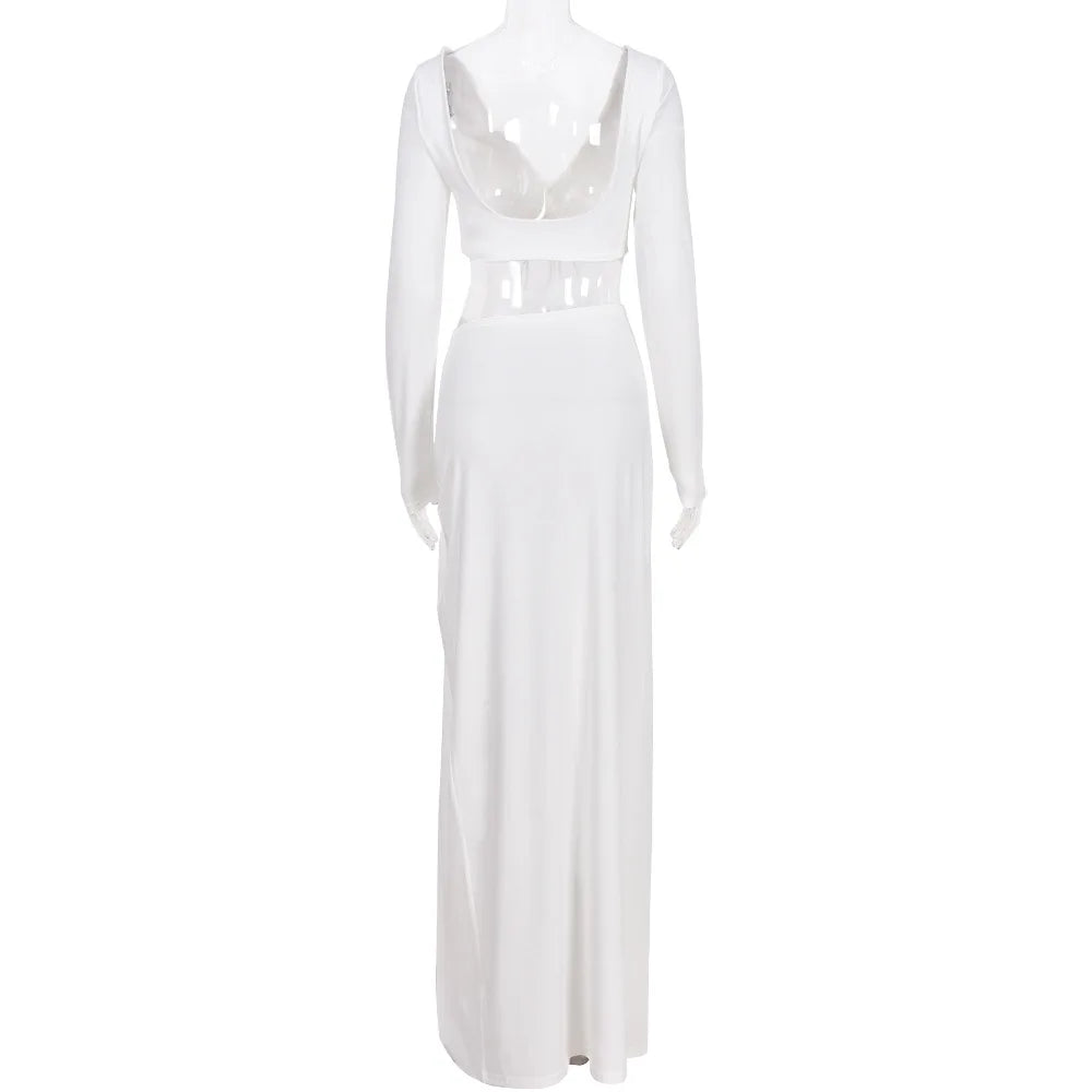 "Talk Of The Town" Women’s Elegant Long Sleeve Two Piece Set
