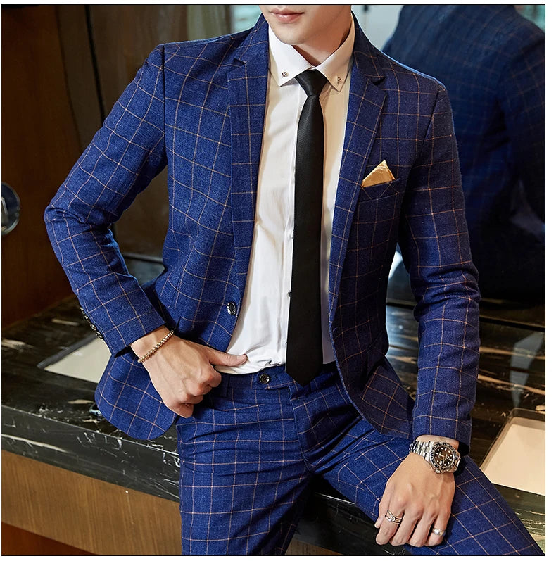 "Wellington" Men's Classic 3 Piece Business Suit