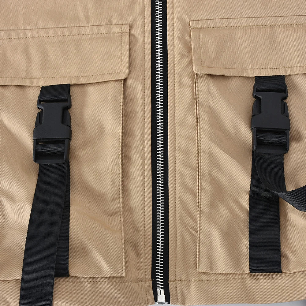 "Work It" Women's Sexy Sleeveless Cropped Waist Jacket