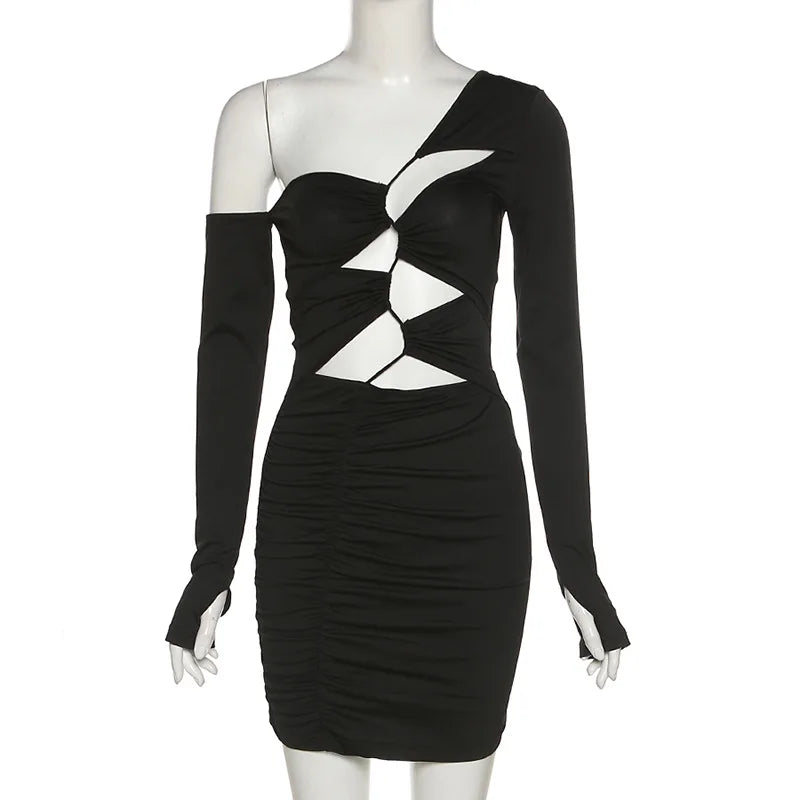 "Mystery" Chic Long Sleeve Bodycon Mini Dress