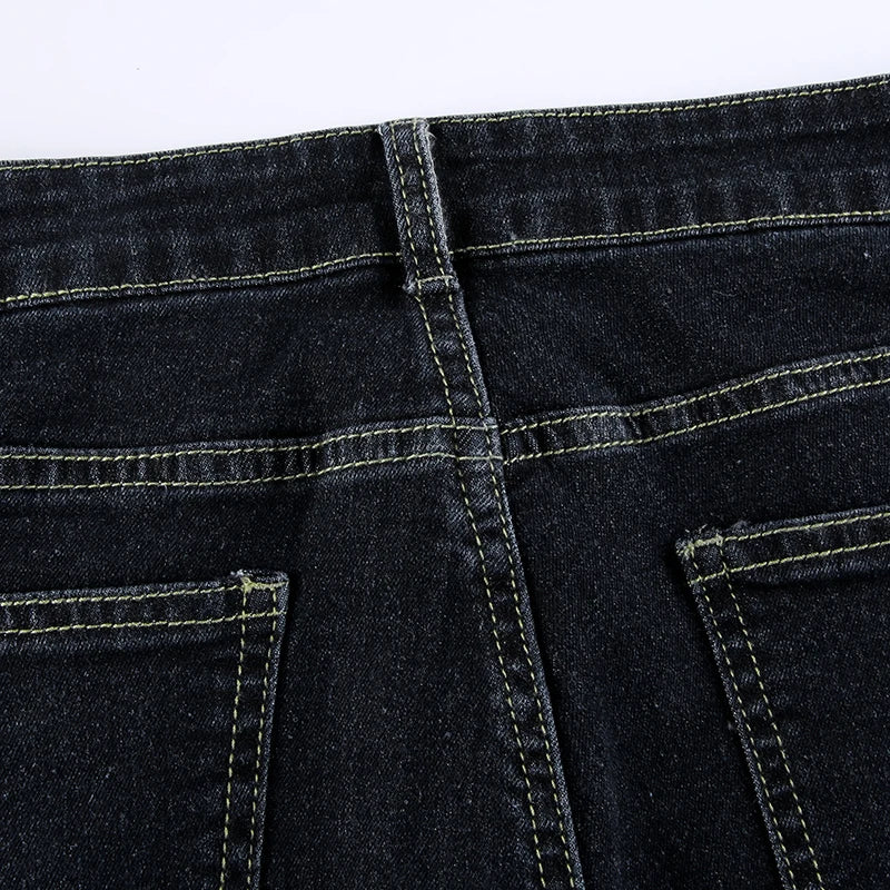 “Gossip Girl” Women’s Retro Y2K Style Low Waist Flare Jeans