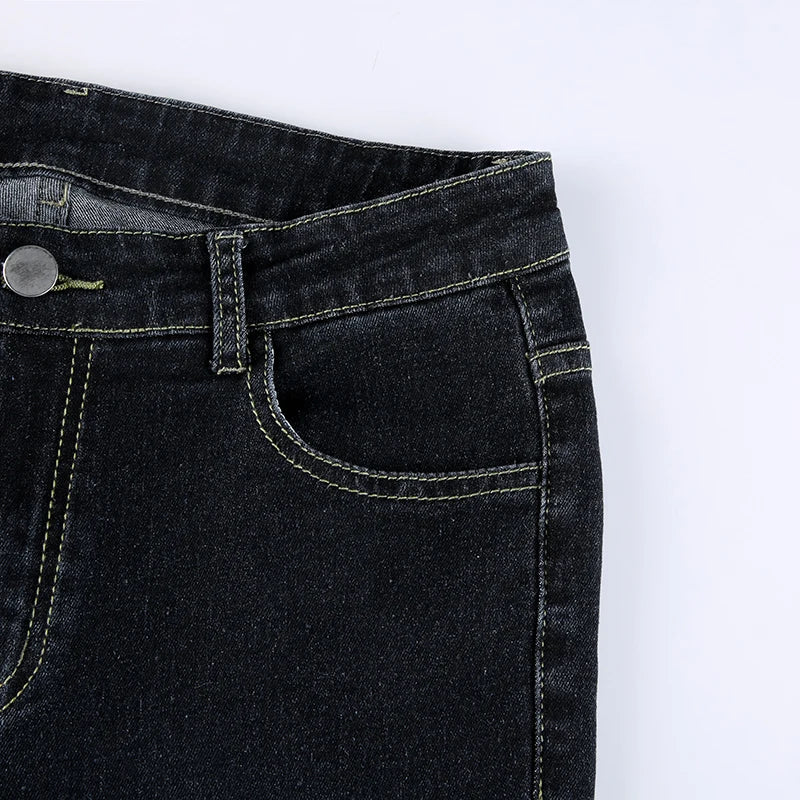 “Gossip Girl” Women’s Retro Y2K Style Low Waist Flare Jeans