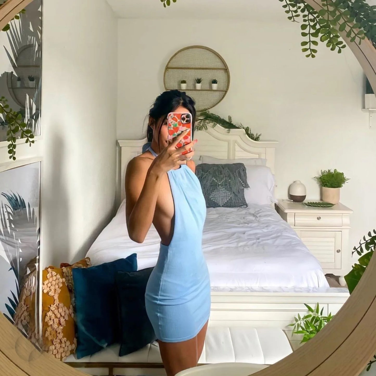 ”Prettiest Problem” Sexy Knitted Backless Bodycon Mini Dress