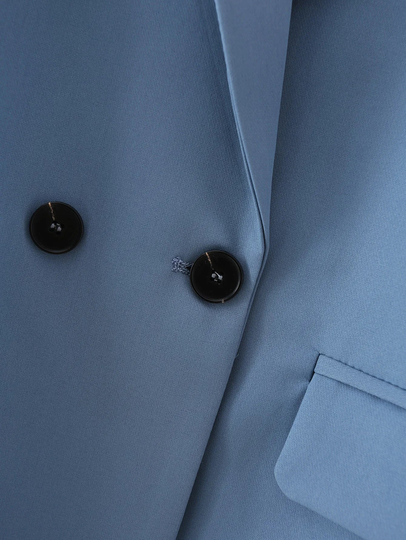 “I’m So Sly” Women’s Solid Double-Breasted Blazer