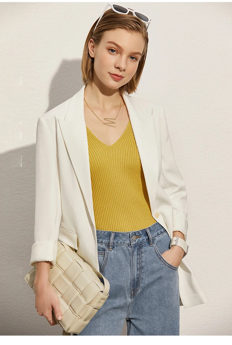 ”Daytime In Milan” Women’s Sexy V-Neck Minimalistic Camis Top