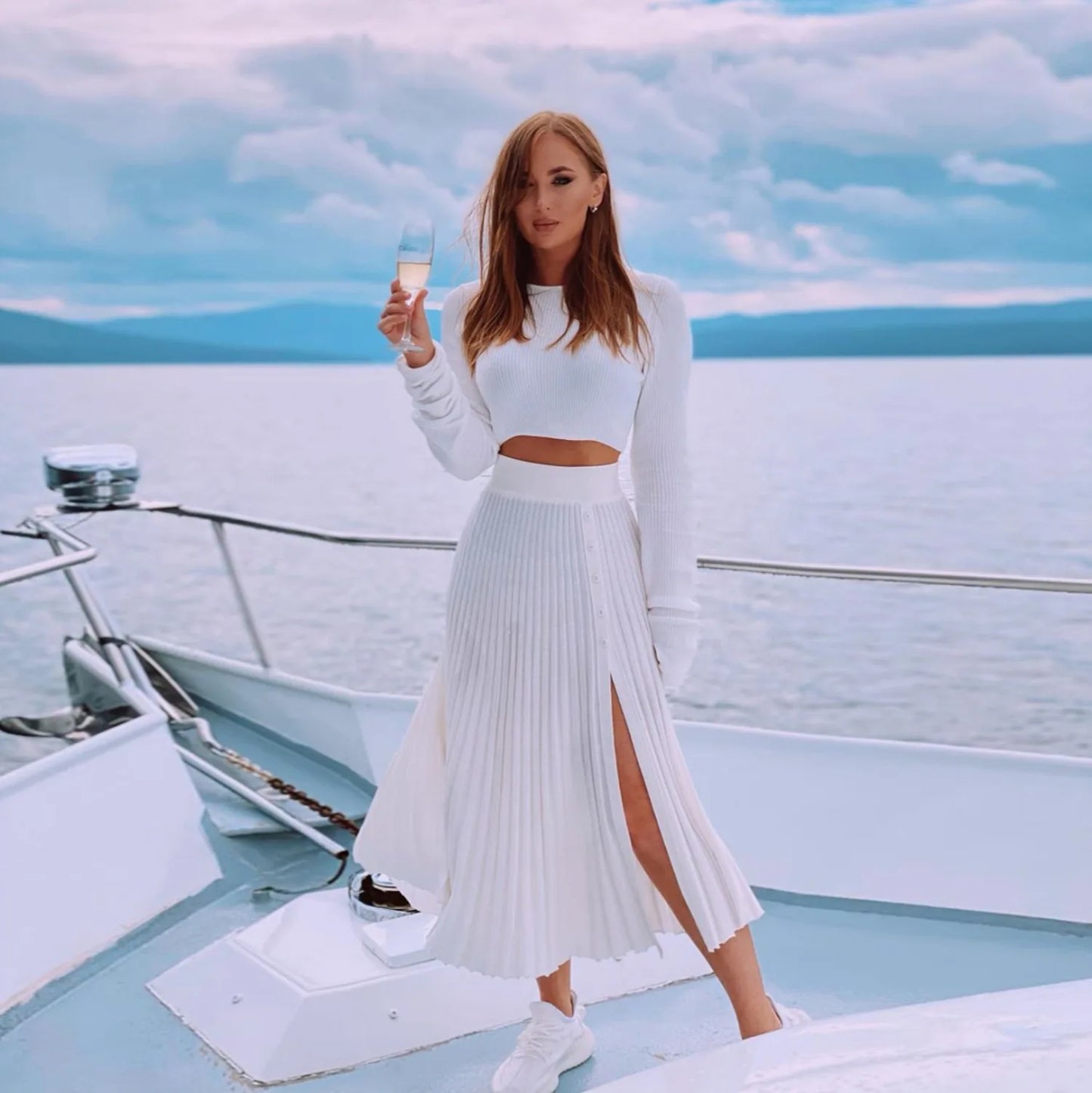 "Dreams" Sexy Cropped Two Piece Matching Outfit Set 2