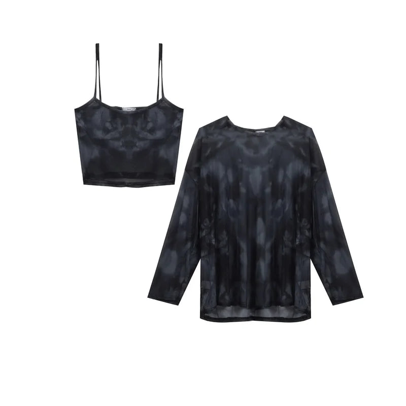 "Turn Me Dark" HIgh Street Style Long Sleeve Tops