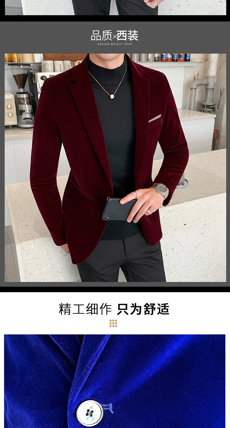 “Gemstone” Men’s Formal Designer Slim Fit Blazer