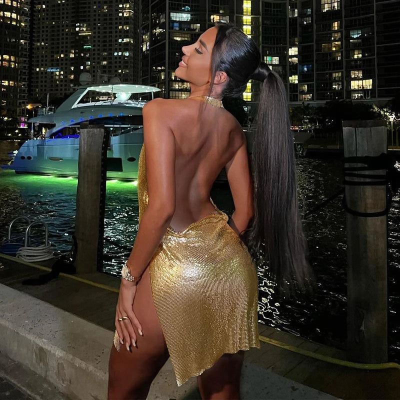 ”Darling” Sexy Backless Bodycon Mini Dress
