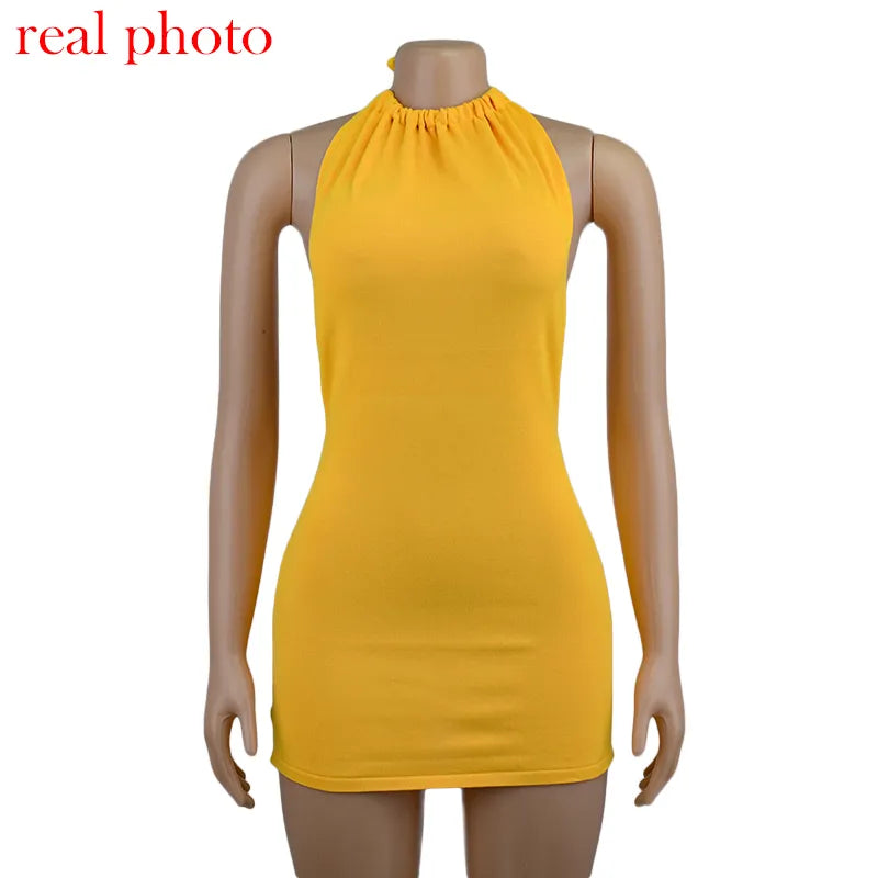 ”Prettiest Problem” Sexy Knitted Backless Bodycon Mini Dress