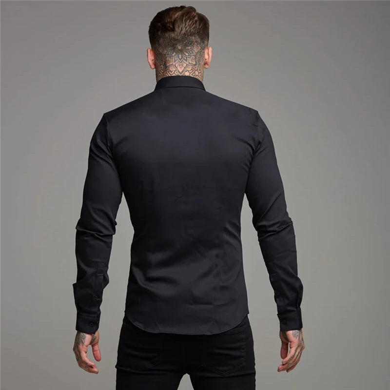 "Mr. Suave" Men's Business Casual Designer Long Sleeve Shirt