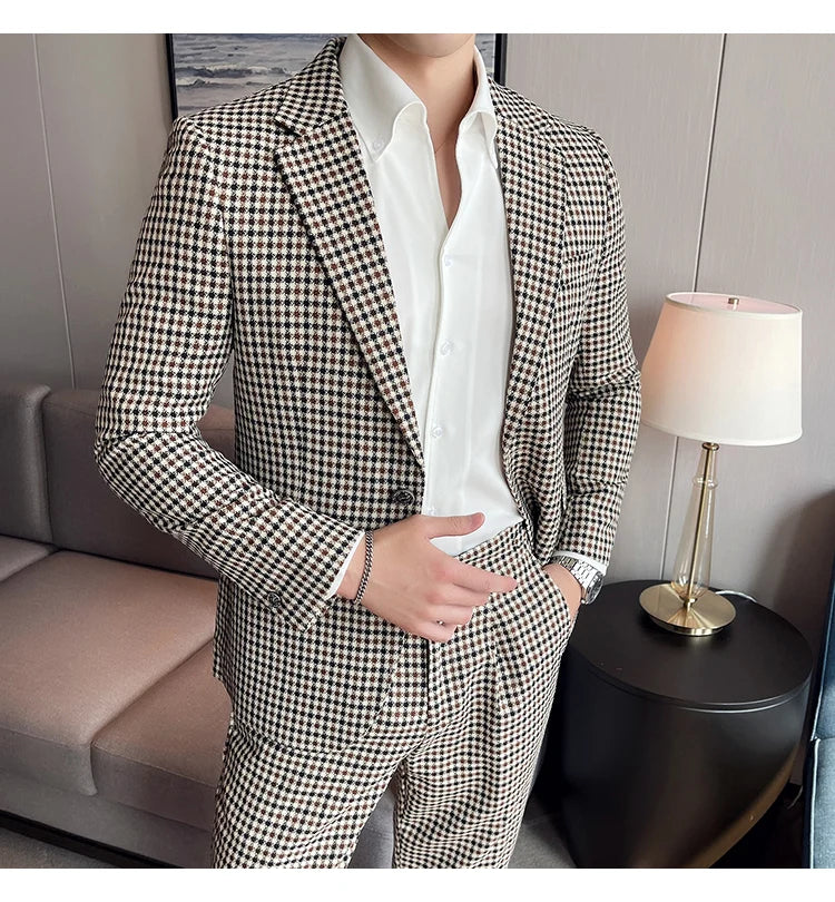“The Rich” Men’s Designer 2 Piece Formal Business Suit