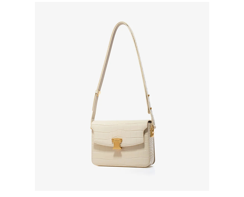 "Last Few Months" Retro Crocodile Leather Handbag