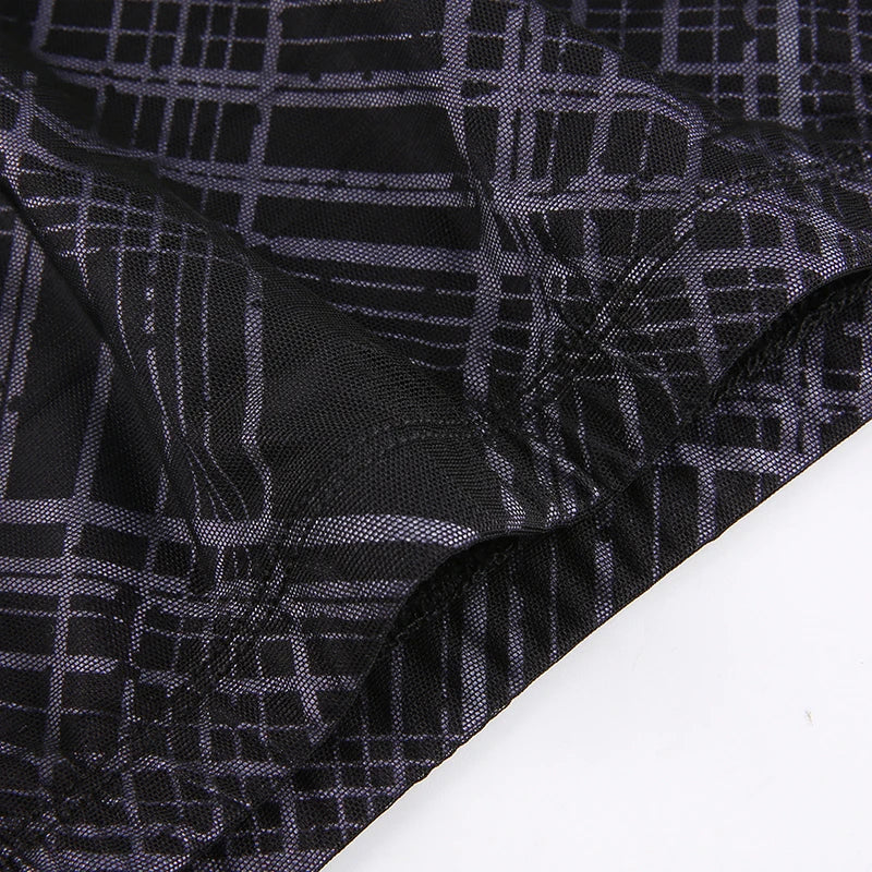 “Euro Grunge” Retro Striped Y2K Style Long Skirt
