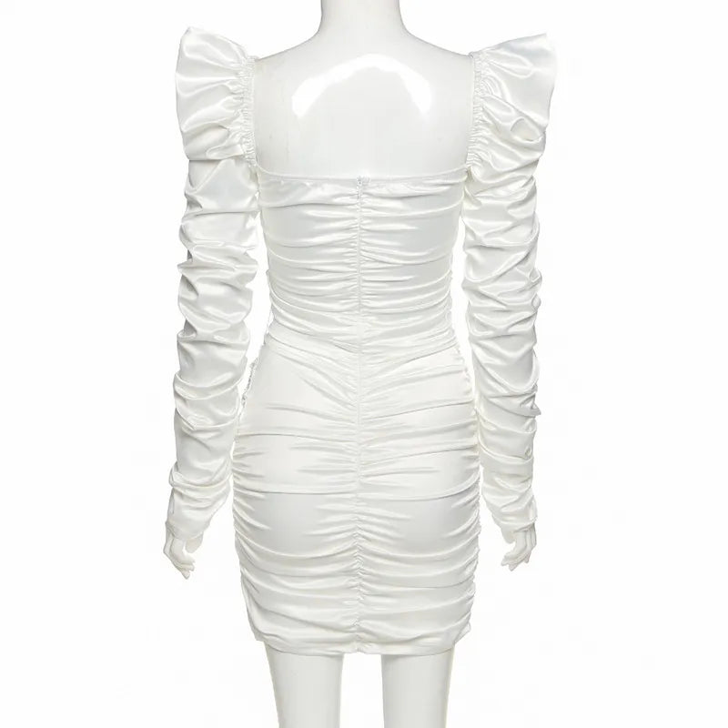 “Crystallized” Sexy Diamond Studded Lace Up Bodycon Party Dress
