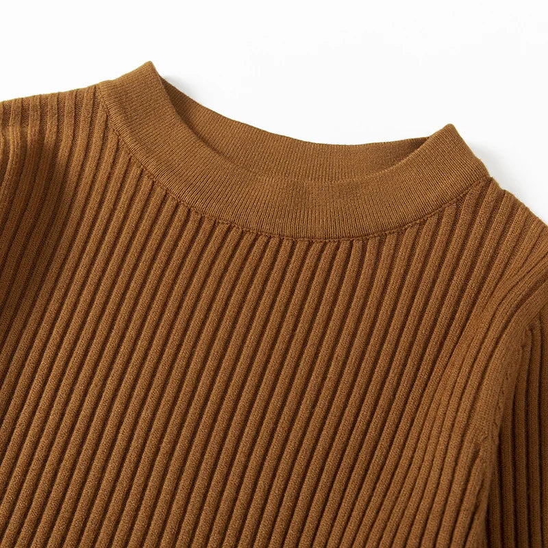 ”Eurocentric Beauty” Elegant Chic Slim Knitted Mini Dress