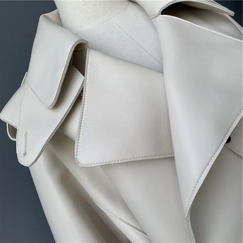 “Diamond” Women’s Sheepskin Designer Leather Jacket