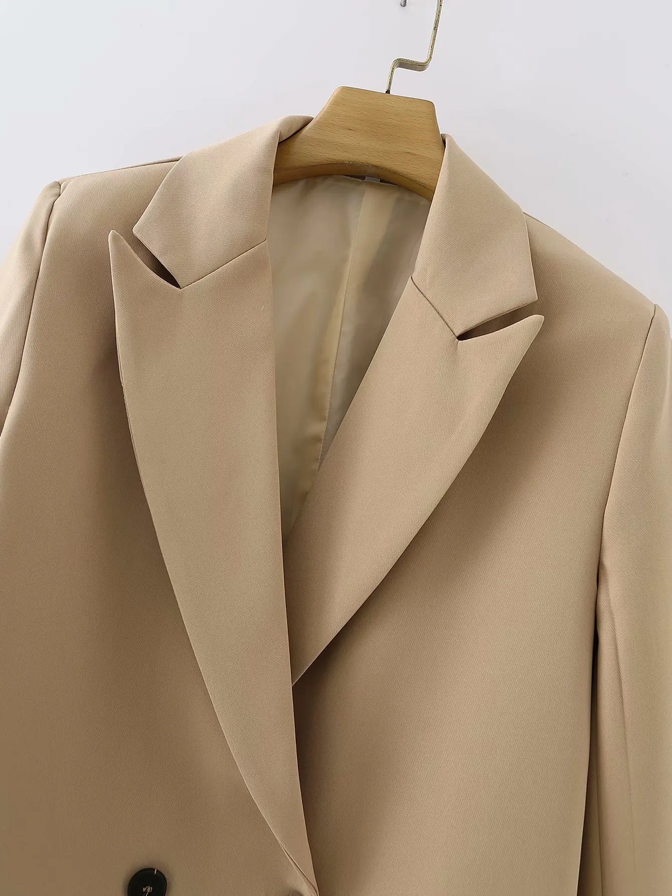 “I’m So Sly” Women’s Solid Double-Breasted Blazer