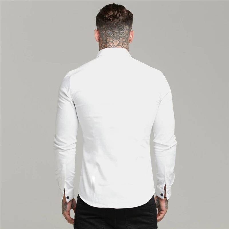 "Mr. Suave" Men's Business Casual Designer Long Sleeve Shirt