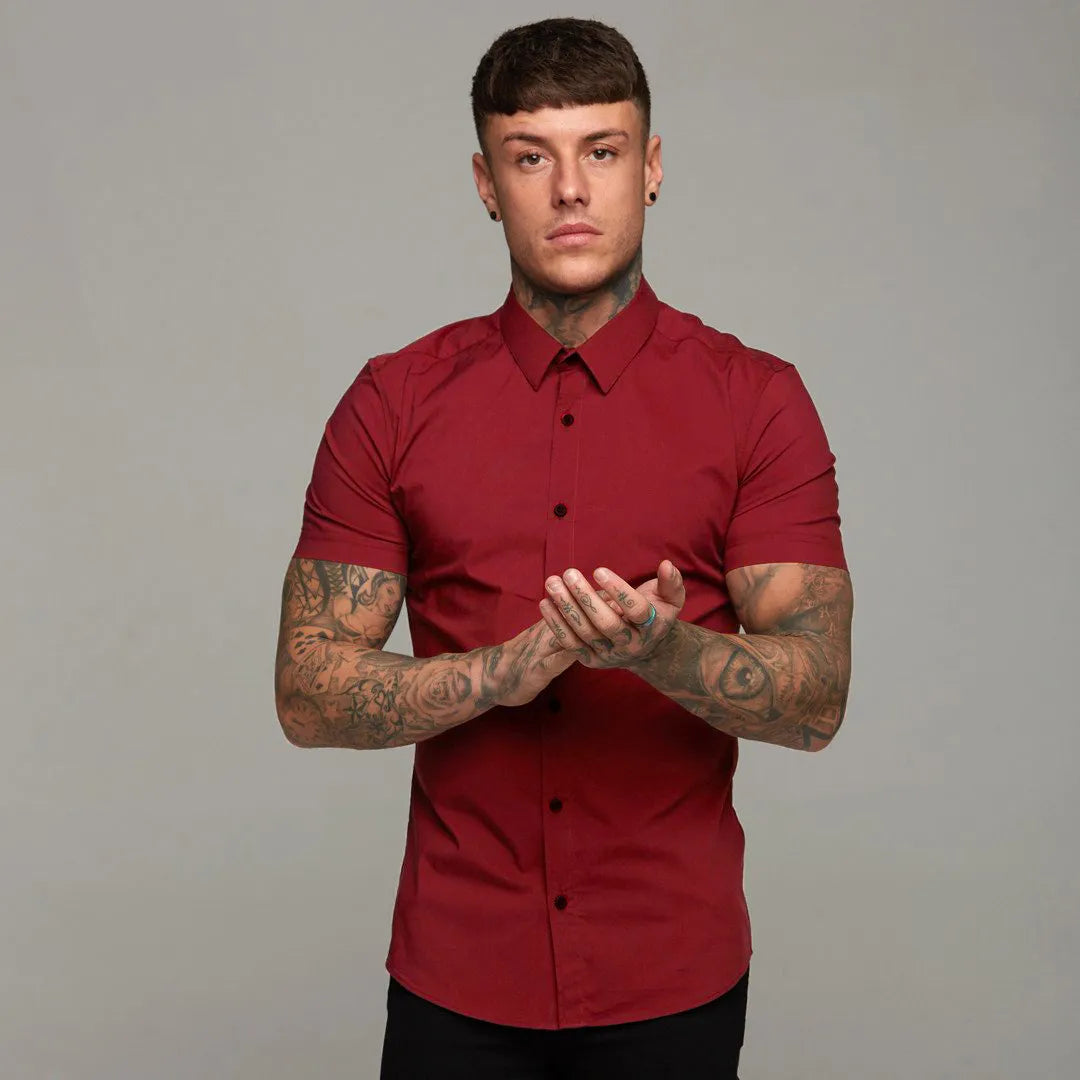 "Nightclub Stories" Men's Casual Designer Slim Fit Button Up Shirt