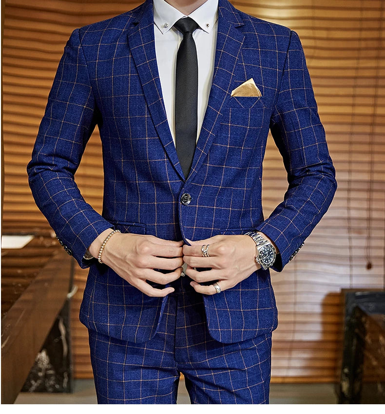 "Wellington" Men's Classic 3 Piece Business Suit