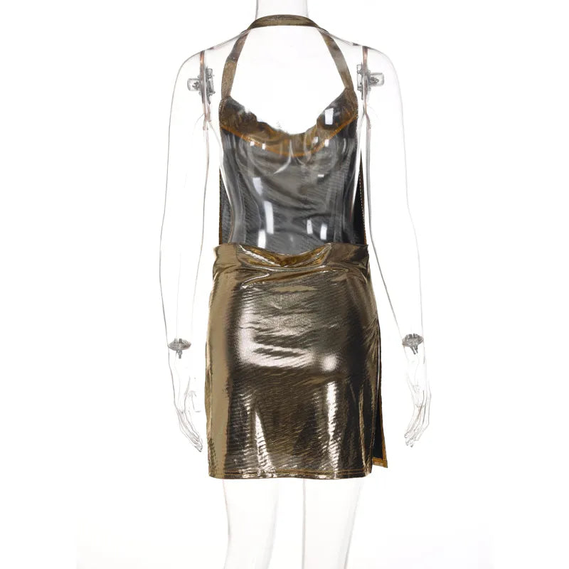 ”Darling” Sexy Backless Bodycon Mini Dress