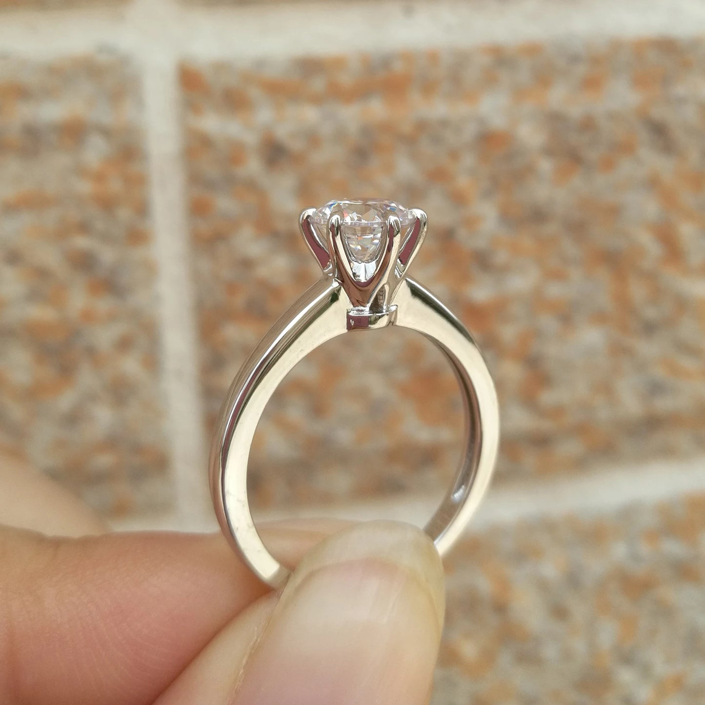 “Royalty” Sterling Silver Detachable 2 Piece Engagement Ring