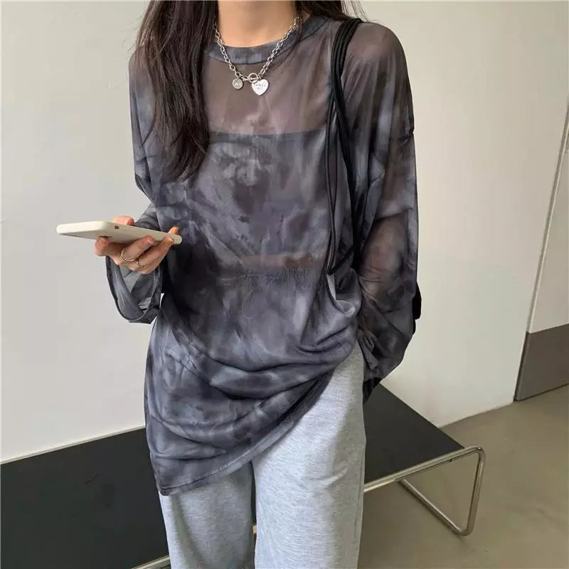 "Turn Me Dark" HIgh Street Style Long Sleeve Tops