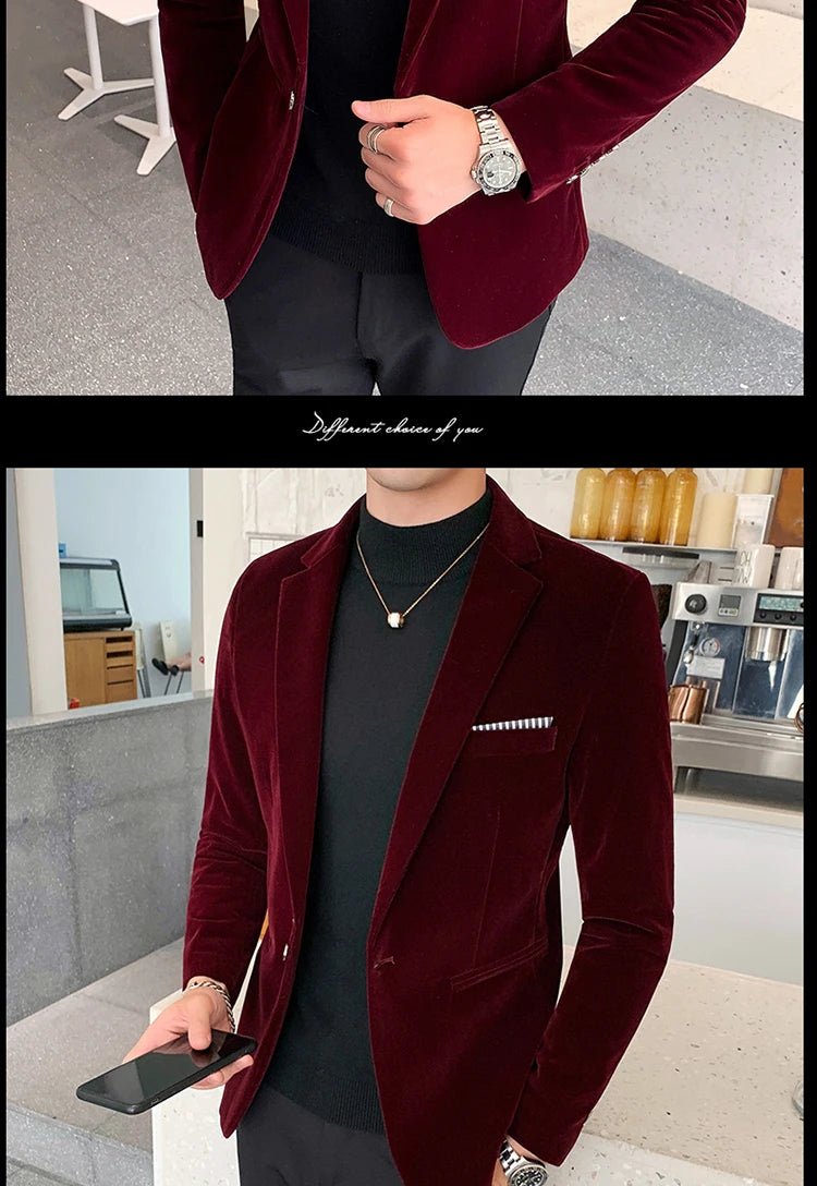 “Gemstone” Men’s Formal Designer Slim Fit Blazer