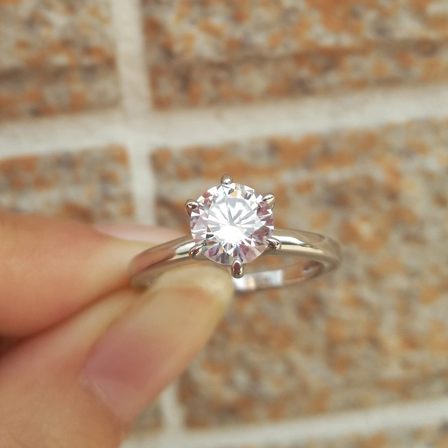 “Royalty” Sterling Silver Detachable 2 Piece Engagement Ring