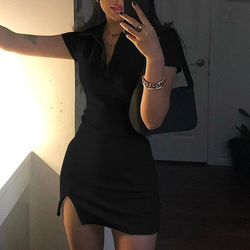 "Take Me Sensuously" Sexy Y2K Style Mini Party Dress