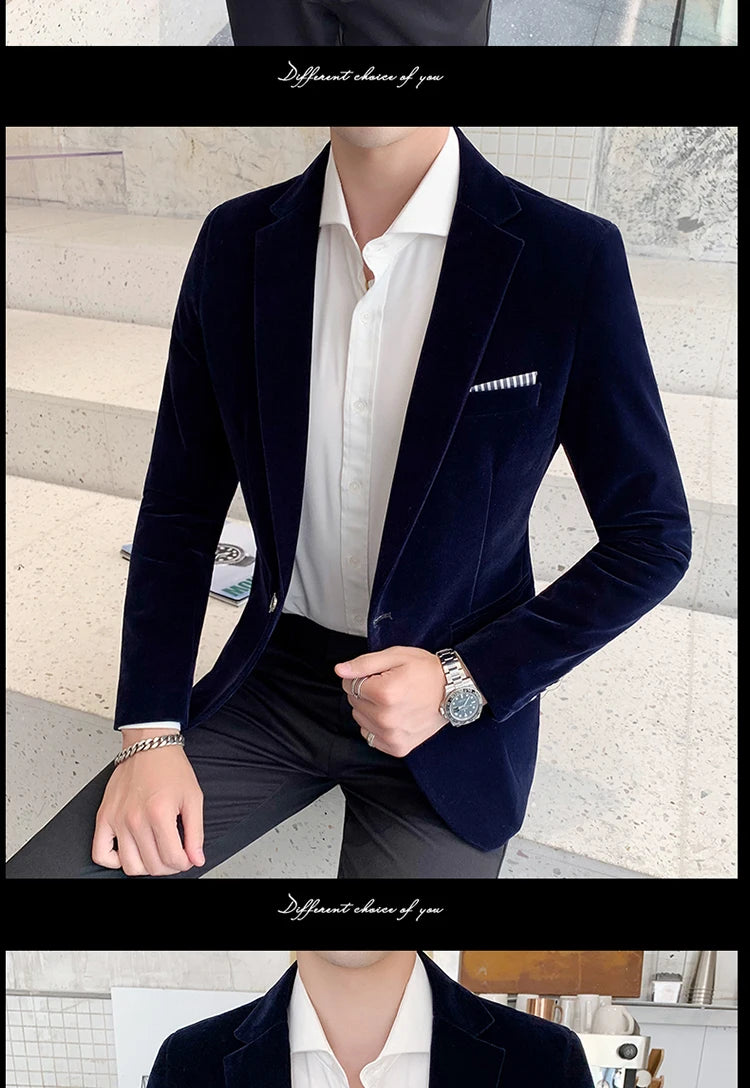 “Gemstone” Men’s Formal Designer Slim Fit Blazer