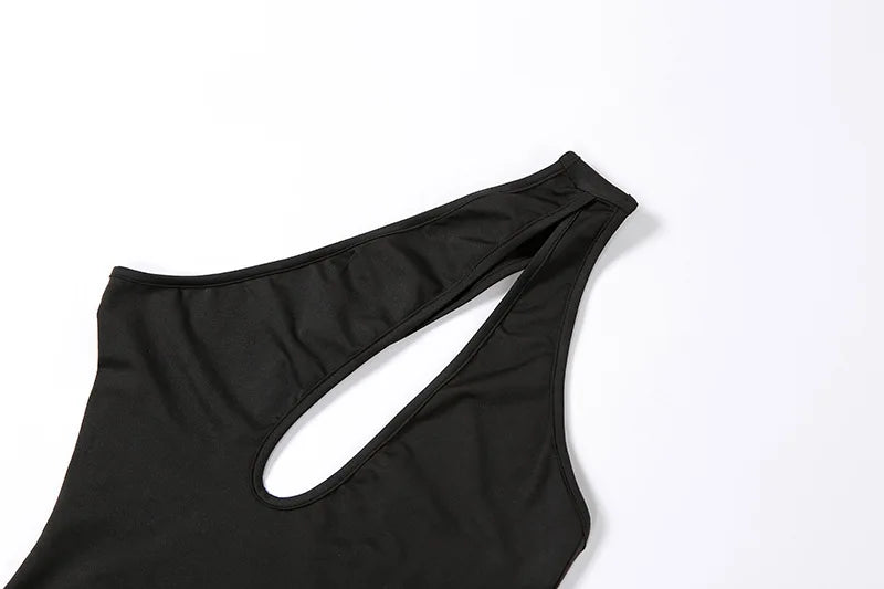 "Delicacy" One Shoulder Bodycon Bodysuit