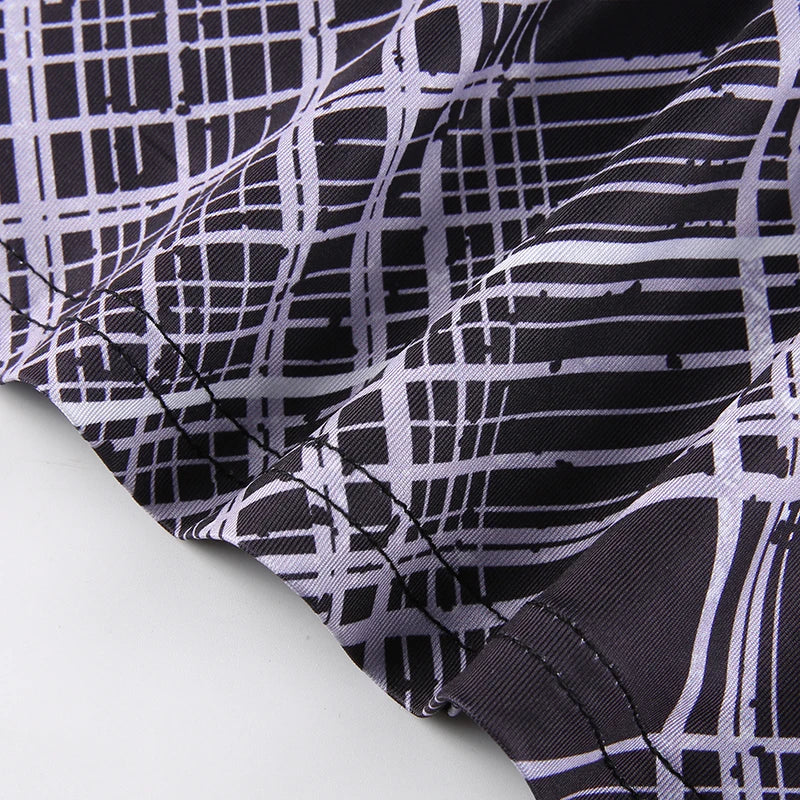 “Euro Grunge” Retro Striped Y2K Style Long Skirt
