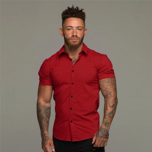 "Get Right" Designer Business Casual Short Sleeve Shirts