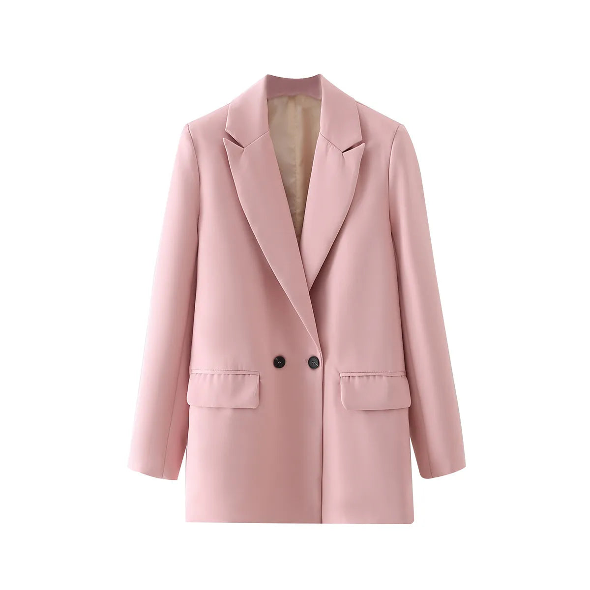“I’m So Sly” Women’s Solid Double-Breasted Blazer