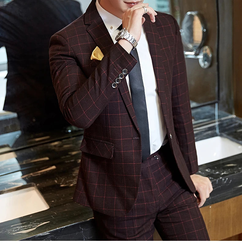 "Wellington" Men's Classic 3 Piece Business Suit