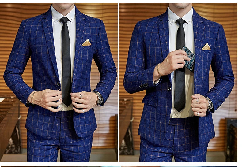 "Wellington" Men's Classic 3 Piece Business Suit