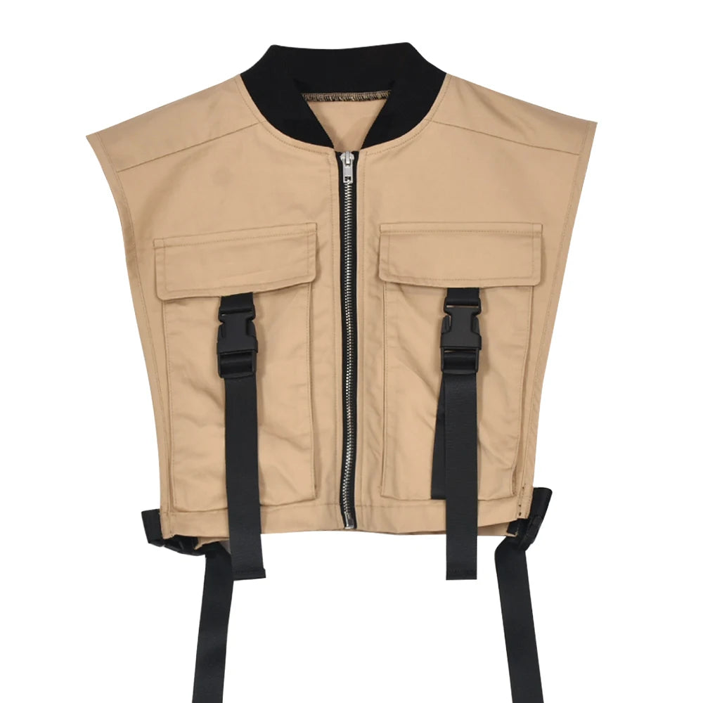"Work It" Women's Sexy Sleeveless Cropped Waist Jacket