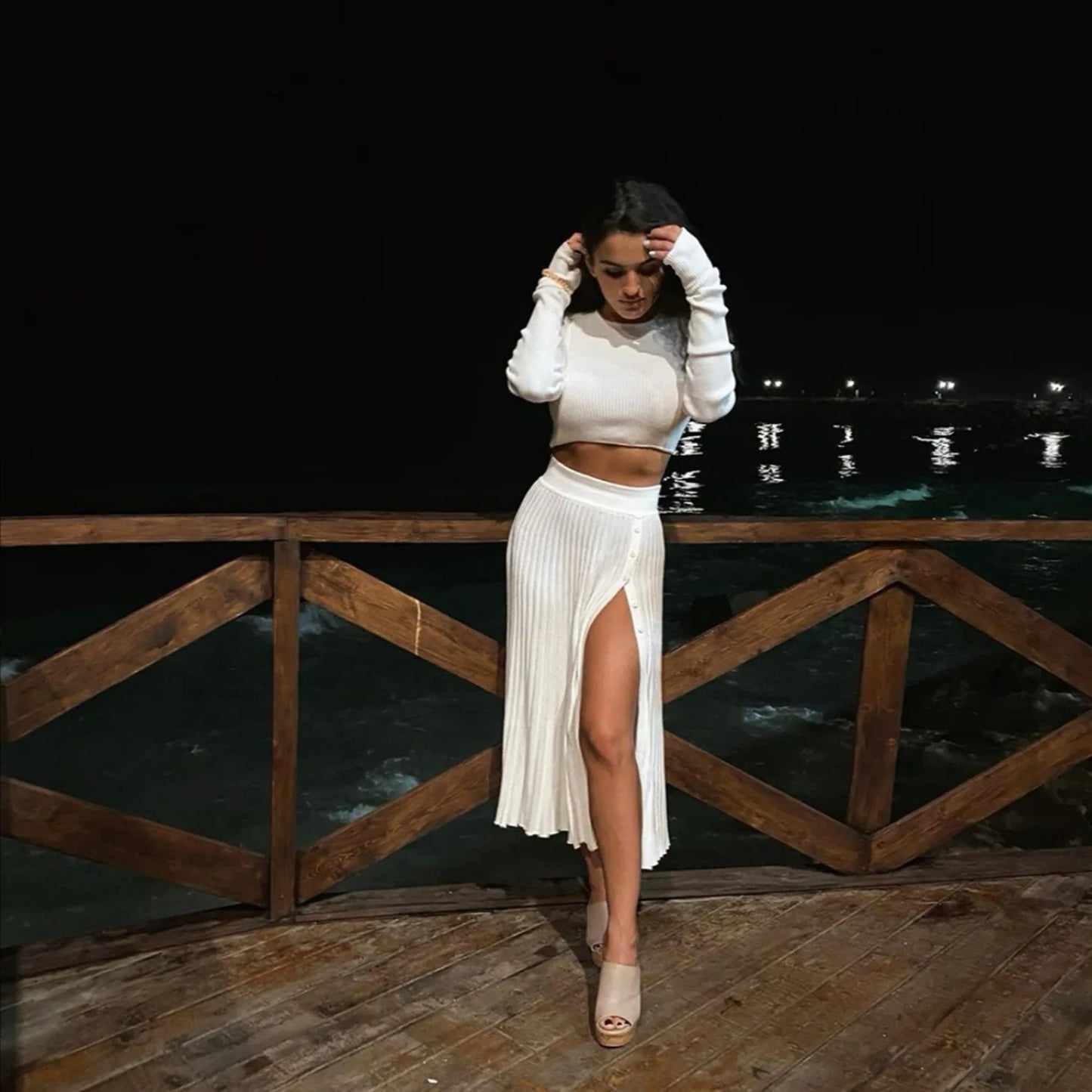 "Dreams" Sexy Cropped Two Piece Matching Outfit Set 2