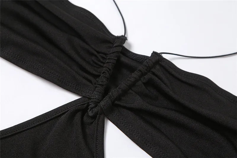 “Ms. Irresistible” Backless Spaghetti Strap Bodycon Halter Dress