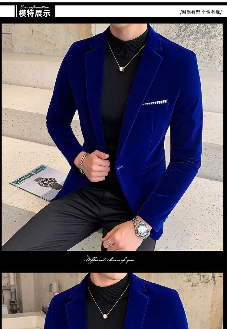 “Gemstone” Men’s Formal Designer Slim Fit Blazer