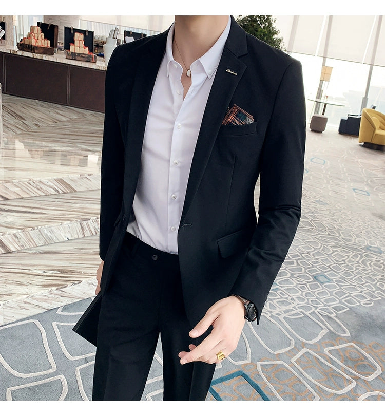 "Callan" Men's Plaid Business Suit