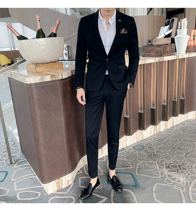 "Callan" Men's Plaid Business Suit