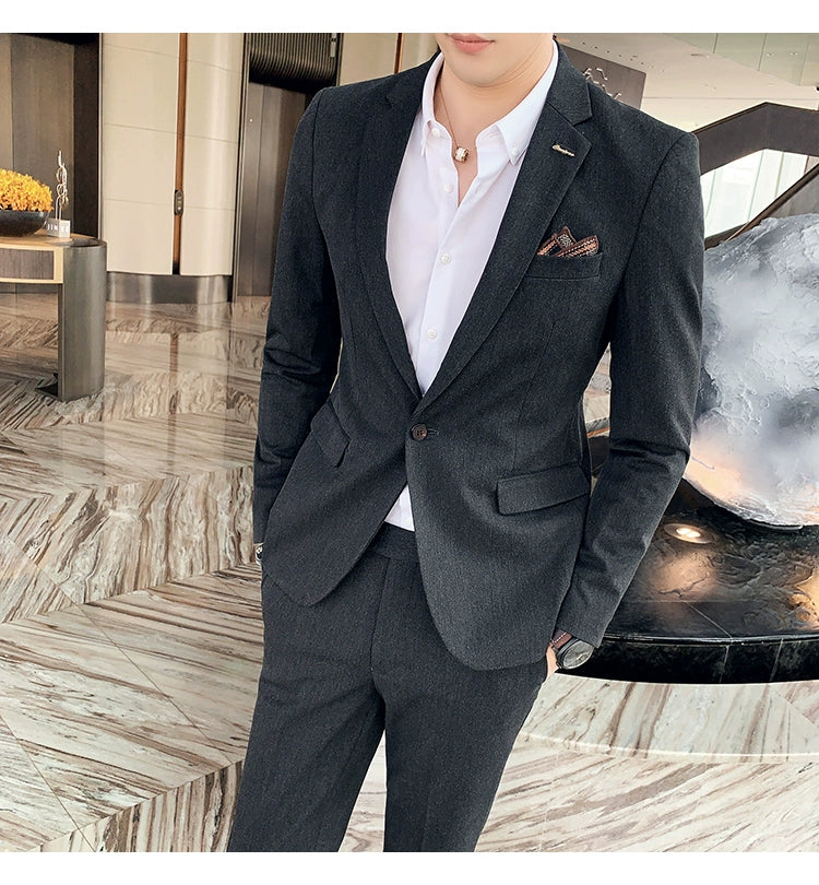 "Callan" Men's Plaid Business Suit