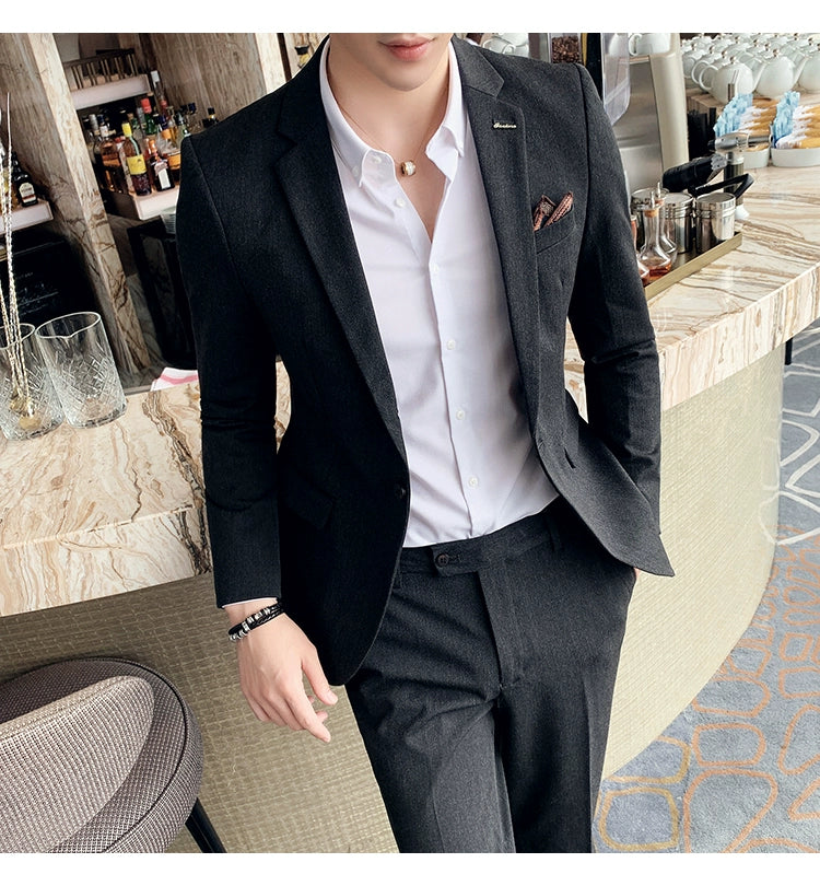 "Callan" Men's Plaid Business Suit