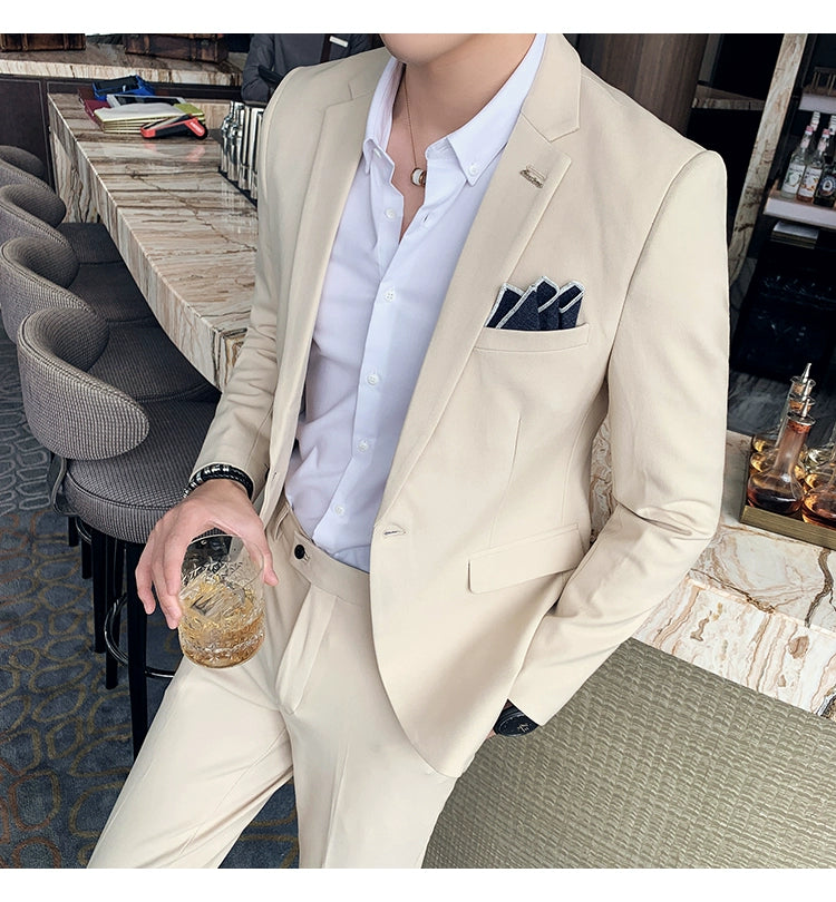 "Callan" Men's Plaid Business Suit