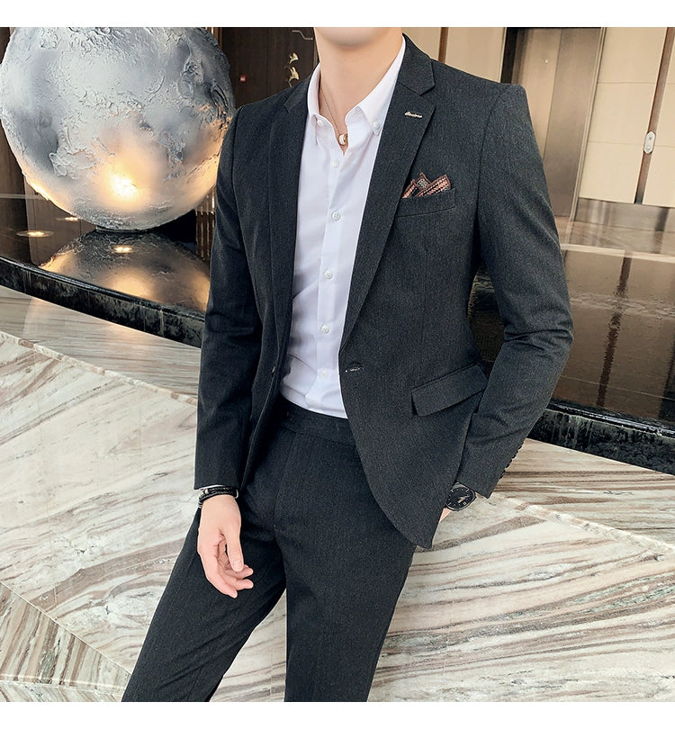 "Callan" Men's Plaid Business Suit